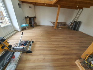 Photo de galerie - Pose de parquet flottant 