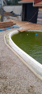 Photo de galerie - Préparation pour faire terrasse  au bois 