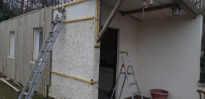 Photo de galerie - Pose de bardage bois 