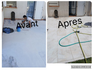 Photo de galerie - Carrelage Terrase 16 mettre carre 