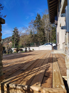 Photo de galerie - Terrasse en lame de pin