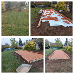 Photo de galerie - Création d'un terrain de pétanque 