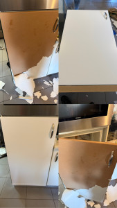 Photo de galerie - Refaite une façade de meubles cuisine est bien faite ✅ 