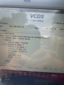 Photo de galerie - Diagnostic avec VCDS (spécial groupe VW)