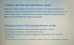 Photo de galerie - Description des services proposés
