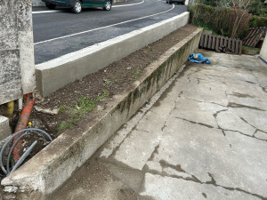 Photo de galerie - Réalisation d’un agrandissement de mur en béton 