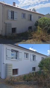 Photo de galerie - Peinture sur façade 