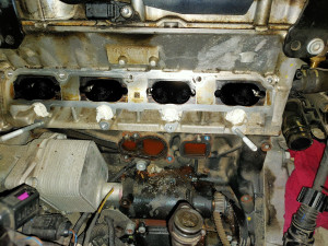 Photo de galerie - Remplacement pompe à eau sur Audi A3 moteur CDAA