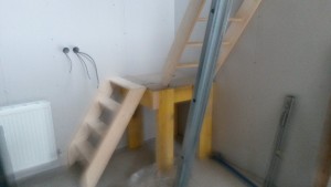 Photo de galerie - Pose d un escalier 1/4 tournant sur mesure