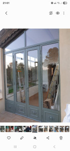 Photo de galerie - Véranda en fer forgé thermolaquer fini et poser.