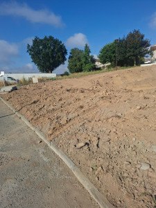 Photo de galerie - Terrassement d'un terrain.