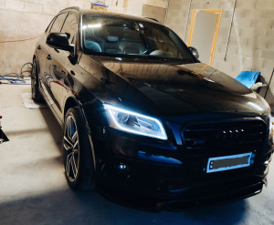 Photo de galerie - Changement des disques et plaquettes ARR sur ce Audi SQ5 