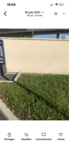 Photo de galerie - Résultats de mon travail, après avoir entretenu un lavage prix haute pression, la pollution et des algues