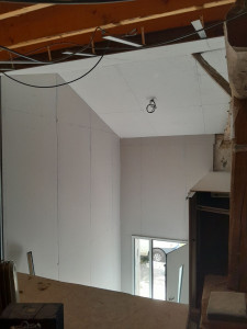 Photo de galerie - Doublage murs extérieurs grande hauteur 
