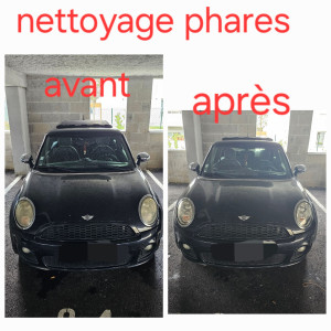 Photo de galerie - Nettoyage des phares/ vidange/ changement de plaquettes/ recharge de climatisation/ supprimer défauts avec valise..