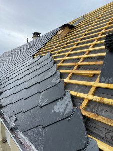 Photo de galerie - Réalisation de toiture en fibro ciment 