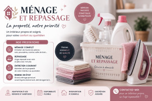 Photo de galerie - Ménage et repassage 