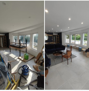 Photo de galerie - Avant/après nettoyage fin de chantier