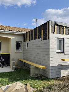 Photo de galerie - Bardage extérieur en fibres de ciment .