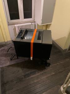 Photo de galerie - Montage d’un four au 4ème étage 