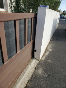 Photo de galerie - Remplacement motorisation portail coulissant