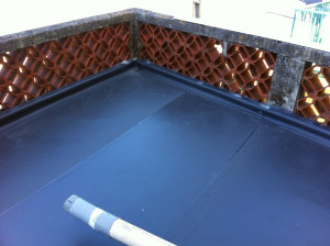 Photo de galerie - Rénovation terrasse balcon membrane PVC .