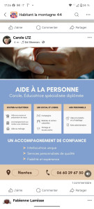 Photo de galerie - Aide et accompagnement à la personne .
Assistante bien être
Sophrologue 