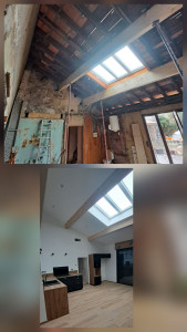 Photo de galerie - Petit avant / après d'une vieille bâtisse sur Gujan-Mestras ! 