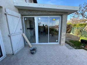 Photo de galerie - Pose de baie vitrée