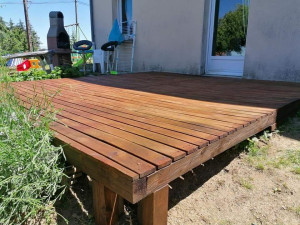 Photo de galerie - Création de terrasse en bois.