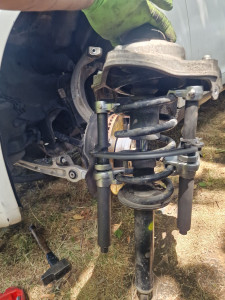Photo de galerie - Remplacement Amortisseurs Avant sur Audi A6 3L en déplacement 
