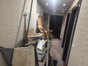 Photo de galerie - Débarras d’une terrasse en immeuble 