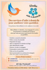 Photo de galerie - Flyer de services proposés. 