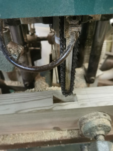 Photo de galerie - Réalisation d'une mortaise 