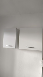 Photo de galerie - Montage + installation d'éléments de cuisine au mur 