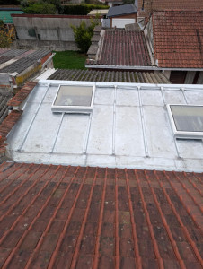 Photo de galerie - Création plate-forme en zinc et pose de dôme 