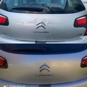 Photo de galerie - Réparation carrosserie et peinture sur ce hayon de Citroën C3. 