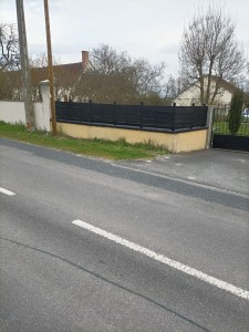 Photo de galerie - Création d une clôture sur un muret