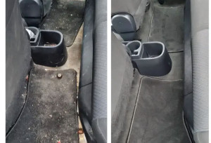 Photo de galerie - Lavage intérieur avant/après