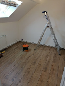 Photo de galerie - Mise en peinture de la chambre
Dépose et pose du parquet 
