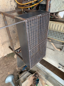 Photo de galerie - Fabrication d’un barbecue pour un client 1 M par 50cmclient satisfaisant du résultat 