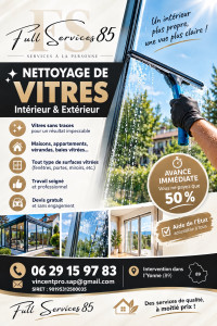 Photo de galerie - Nettoyage de vitres 
