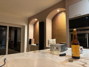 Photo de galerie - Chantier plafond decaissé et création de voûte 