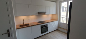 Photo de galerie - Pose d'une cuisine Ikea
Linéaire 3m20.