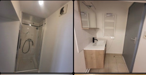 Photo de galerie - Peinture mural, peinture porte, pose meuble et pose de porte de douche