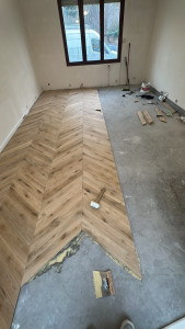 Photo de galerie - Pose de parquet - Revêtement de sol