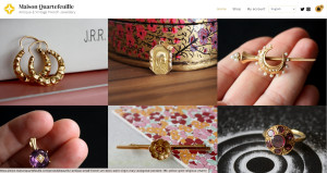 Photo de galerie - Site e-commerce de vente de bijoux anciens (www.maisonquartefeuille.com)