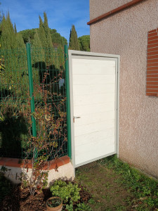 Photo de galerie - Creatiin portillon en fibro ciment