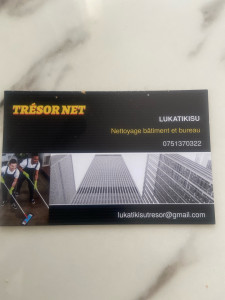 Photo de galerie - Carte de visite sur le nettoyage 