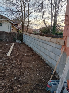 Photo de galerie - Mur de clôture avec arase 